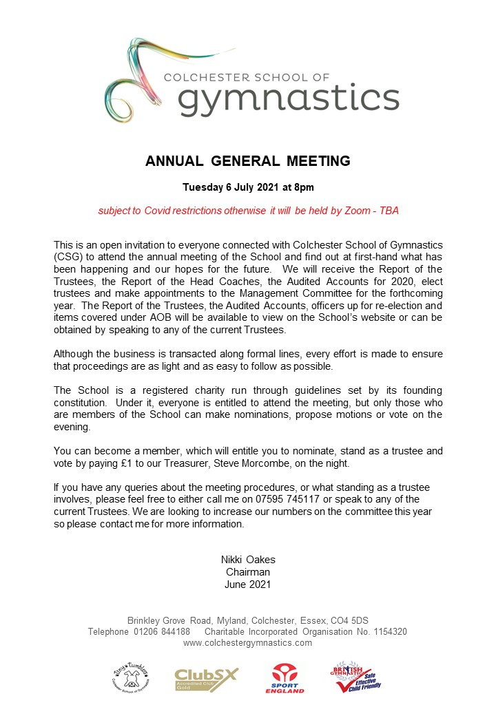 Notice of AGM