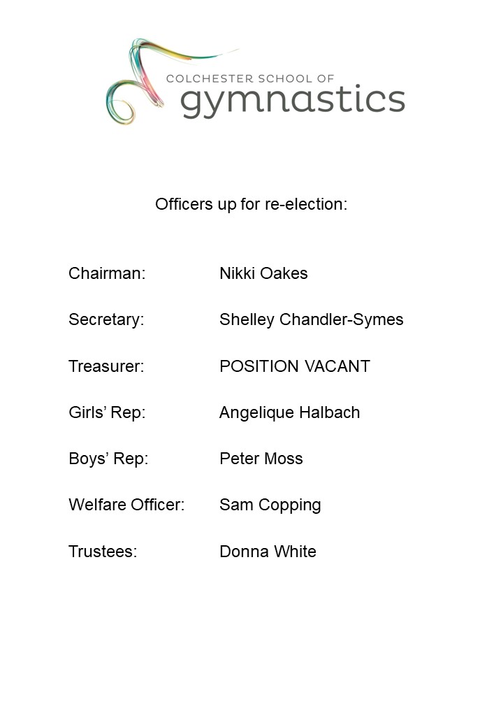 Officers up for re-election